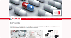 Desktop Screenshot of farmaciacanales.com